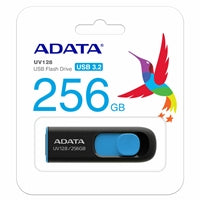 ADATA UV128 256GB USB 3.0 Flash Drive - Capless Retractable Design ADATA UV128 256GB USB 3.0 Flash Drive - Capless Retractable Design